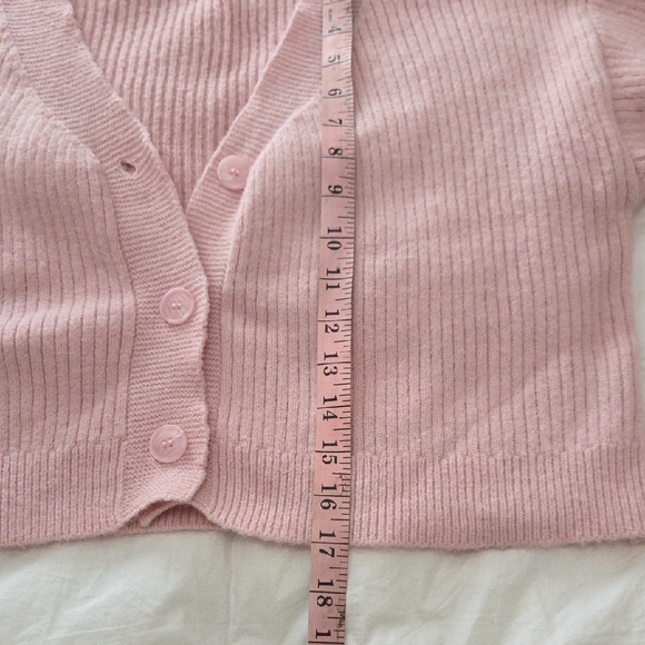 Shein Cozy Pink Cropped Cardigan and Pants Sweater Set NWOT - Picture 8 of 15